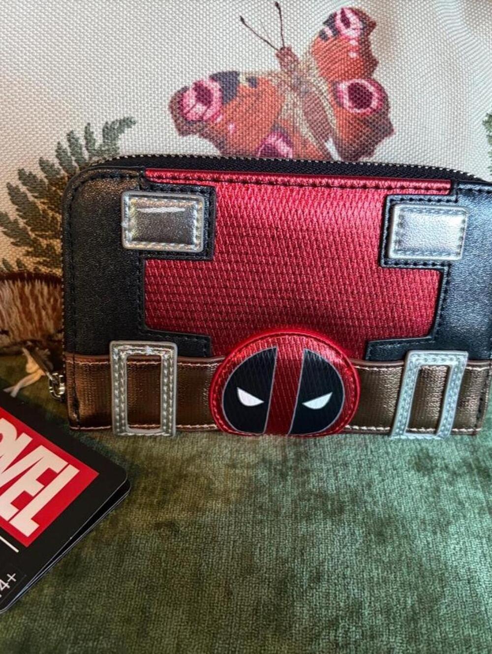 Loungefly Black Multicolor Character Print Mini Backpack NWT Marvel